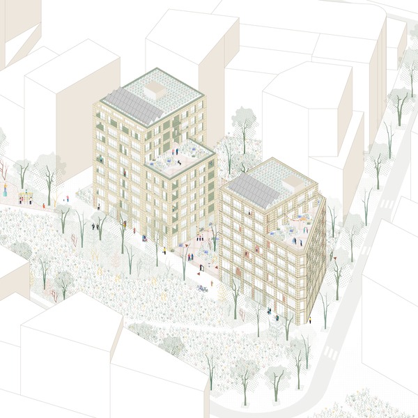 7 Messageries Axonometric view