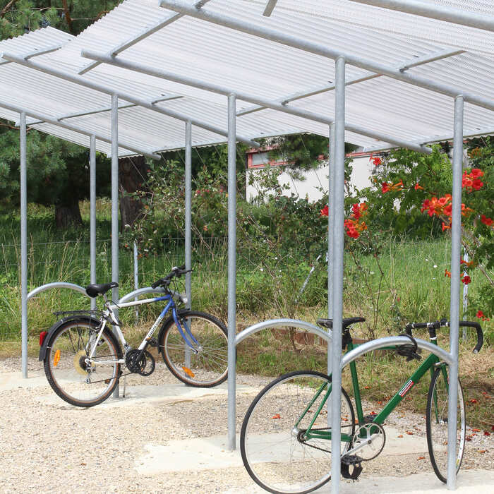 6 Bicycle shelter endehors